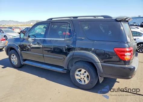 2002 Toyota Sequoia Limited z USA, uszkodzony, nr VIN 5TDBT48AX2S124555